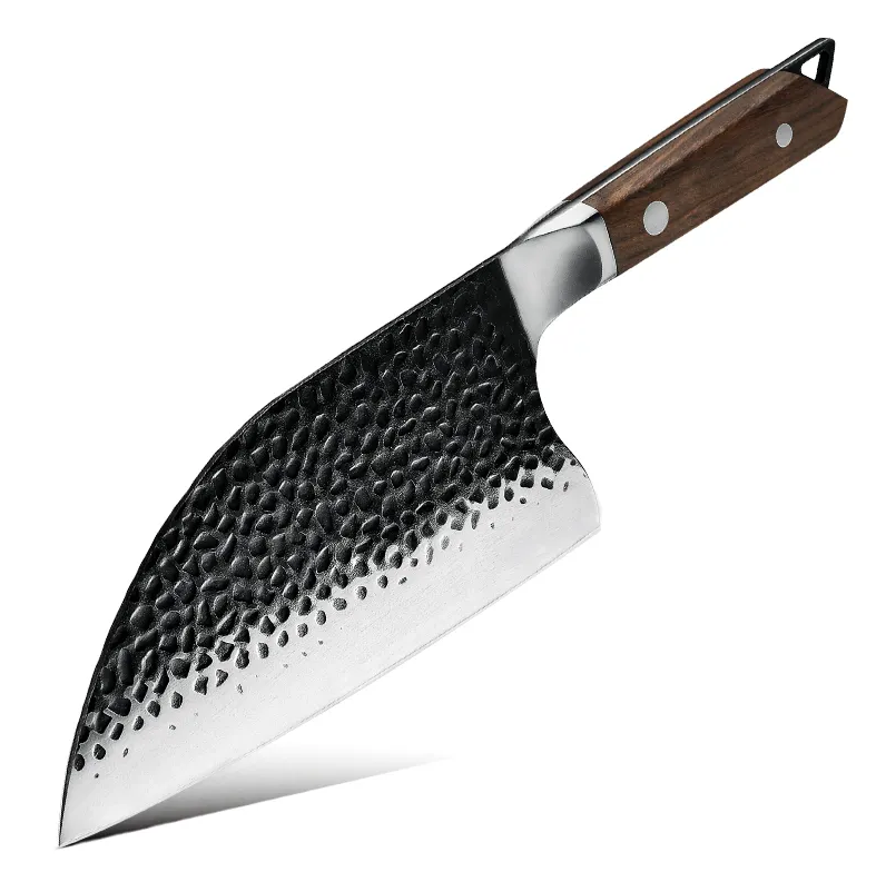 [FAMCARN] Cuchillo de  Carnicero Forjado a Mano hacha espartana Set Espartano