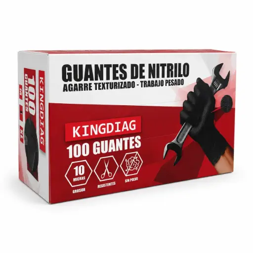 [GKD-XL] Talla XL / Guantes de Nitrilo 10 Micras Kingdiag